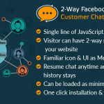 2-Way Facebook Messenger Customer Chat Plugin for Your Website : A FB Inboxer Add-on