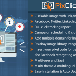 PixClicks : Clickable Image Poster & Click Tracking (Facebook, Twitter, Tumblr, Pinterest, Linkedin)