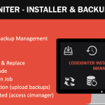 Installer & Backup Manager – CodeIgniter