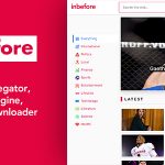 News Aggregator, Search Engine, YouTube Downloader – InBefore