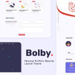 Personal Portfolio/CV/Resume Laravel Theme – Bolby