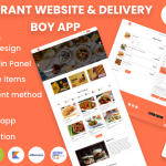 Single restaurant food ordering Website and Delivery Boy App with Admin Panel