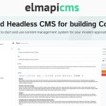Headless CMS for building Content API – ElmapiCMS