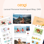 Personal Blog Multilingual Laravel CMS – Ozagi