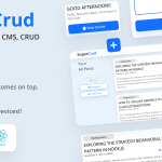Laravel React Blog CMS, Crud Builder – SuperCrud